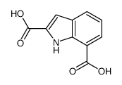 1H-indole-2,7-dicarboxylic acid结构式