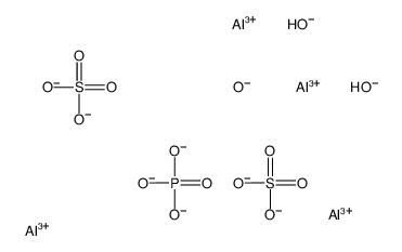 Sulfuric acid, aluminum salt (3:2), reaction products with aluminum hydroxide and aluminum phosphate (1:1)结构式