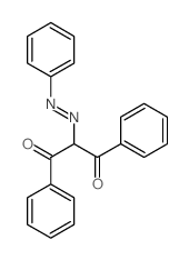 1,3-diphenyl-2-phenyldiazenyl-propane-1,3-dione structure