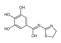 Benzamide, N-(4,5-dihydro-2-thiazolyl)-3,4,5-trihydroxy- (9CI) Structure