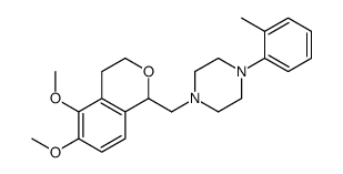 1-[(5,6-dimethoxy-3,4-dihydro-1H-isochromen-1-yl)methyl]-4-(2-methylphenyl)piperazine结构式