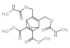 dimethyl 5,6-bis(methylcarbamoyloxymethyl)-7-oxabicyclo[2.2.1]hepta-2,5-diene-2,3-dicarboxylate Structure