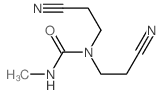 1,1-bis(2-cyanoethyl)-3-methyl-urea structure