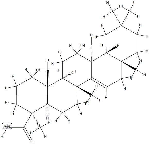 D-Friedo-5α-olean-14-en-24-oic acid结构式