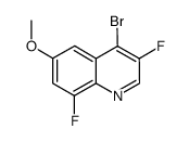 4-bromo-3,8-difluoro-6-(methoxy)quinoline结构式