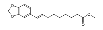 methyl 9-(1,3-benzodioxol-5-yl)non-8-enoate结构式