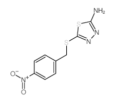 5-[(4-nitrophenyl)methylsulfanyl]-1,3,4-thiadiazol-2-amine picture