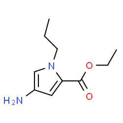 1H-Pyrrole-2-carboxylicacid,4-amino-1-propyl-,ethylester(9CI) structure