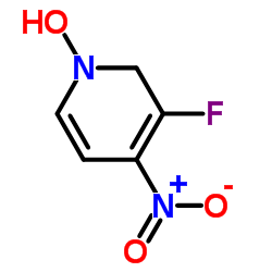 Pyridine, 3-fluoro-1,2-dihydro-1-hydroxy-4-nitro- (9CI) structure