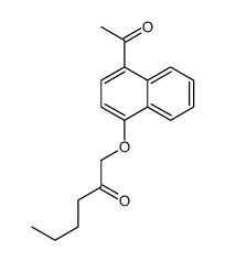 1-(4-Acetyl-1-naphtyloxy)-2-hexanone structure