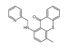 4-methyl-1-(pyridin-2-ylmethylamino)thioxanthen-9-one结构式