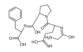 (2S)-2-[[(2S)-1-[(2S)-5-amino-2-[(2-aminoacetyl)amino]-5-oxopentanoyl]pyrrolidine-2-carbonyl]amino]-3-phenylpropanoic acid结构式