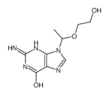 2-amino-9-[1-(2-hydroxyethoxy)ethyl]-3H-purin-6-one Structure