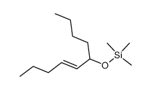 trans-dec-6-en-5-yl trimethylsilyl ether Structure