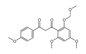 1-(2,4-dimethoxy-6-(methoxymethoxy)phenyl)-3-(4-methoxyphenyl)propane-1,3-dione结构式