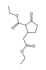 ethyl 2-(ethoxycarbonyl)-3-oxocyclopentaneacetate结构式