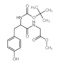methyl 2-[[3-(4-hydroxyphenyl)-2-(tert-butoxycarbonylamino)propanoyl]amino]acetate picture