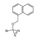3-(1-naphthylmethoxy)-3-bromoaziridine结构式
