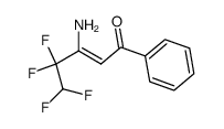 1-phenyl-3-methylamino-4,4,5,5-tetrafluoro-2-penten-1-one Structure