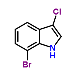 7-Bromo-3-chloro-1H-indole Structure
