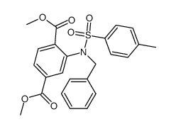 dimethyl 2-((N-benzyl-4-methylphenyl)sulfonamido)terephthalate结构式