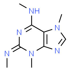 2H-Purin-6-amine,3,7-dihydro-N,3,7-trimethyl-2-(methylimino)-(9CI)结构式