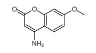 4-amino-7-methoxychromen-2-one结构式