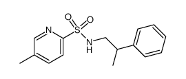 N-(2-phenylpropyl)(5-methyl-2-pyridine)sulfonamide Structure