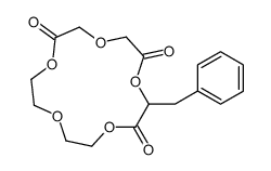 3-benzyl-1,4,7,10,13-pentaoxacyclopentadecane-2,5,9-trione Structure