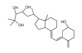(6R)-6-[(1R,3aS,4E,7aR)-4-[(2Z)-2-[(5R)-5-hydroxy-2-methylidenecyclohexylidene]ethylidene]-7a-methyl-2,3,3a,5,6,7-hexahydro-1H-inden-1-yl]-2-methylheptane-2,3,4-triol结构式