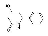 N-(3-hydroxy-1-phenylpropyl)acetamide Structure