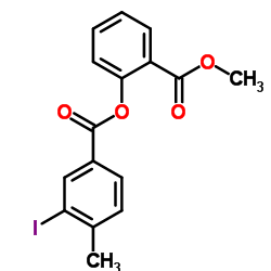 2-(Methoxycarbonyl)phenyl 3-iodo-4-methylbenzoate结构式