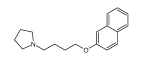 1-(4-naphthalen-2-yloxybutyl)pyrrolidine结构式