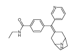 4-[(8-aza-bicyclo[3.2.1]oct-3-ylidene)-pyridin-3-yl-methyl]-N-ethyl-benzamide Structure