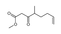 methyl 4-methyl-3-oxooct-7-enoate Structure