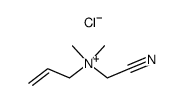 N-(cyanomethyl)-N,N-dimethylprop-2-en-1-aminium chloride结构式