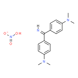 4,4'-carbonimidoylbis[N,N-dimethylaniline] nitrate structure