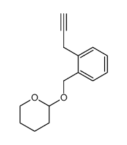 2-(2-propyn-1-yl)benzyl alcohol tetrahydropyranyl ether Structure