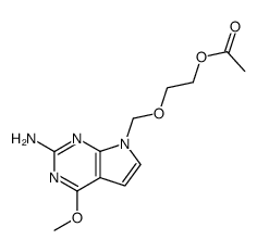 7-[(2-Acetoxyethoxy)methyl]-2-amino-4-methoxy-7H-pyrrolo[2,3-d]pyrimidin Structure