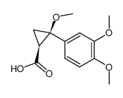 (Z)-2-(3,4-Dimethoxyphenyl)-2-methoxycyclopropancarbonsaeure结构式
