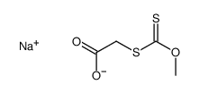 sodium [(methoxythioxomethyl)thio]acetate结构式