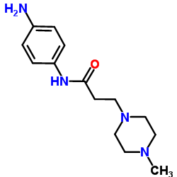 N-(4-Aminophenyl)-3-(4-methyl-1-piperazinyl)propanamide结构式