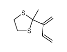 2-(buta-1,3-dien-2-yl)-2-methyl-1,3-dithiolane结构式