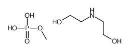 2-(2-hydroxyethylamino)ethanol,methyl dihydrogen phosphate结构式