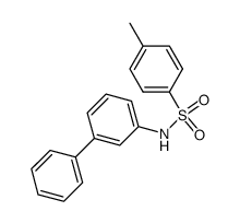 N-biphenyl-3-yl-toluene-4-sulfonamide结构式