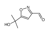 3-Isoxazolecarboxaldehyde,5-(1-hydroxy-1-methylethyl)-结构式