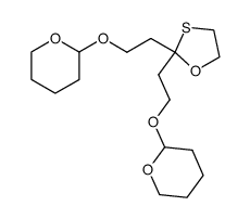 2,2-bis[2-(tetrahydropyran-2-yloxy)ethyl]-1,3-oxathiolane结构式