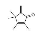 2,3,4,4-tetramethyl-5-methylidenecyclopent-2-en-1-one结构式
