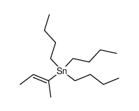 1-methylprop-1-enyltributyltin Structure