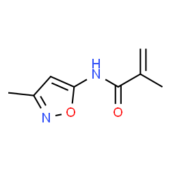 2-Propenamide,2-methyl-N-(3-methyl-5-isoxazolyl)-(9CI) structure